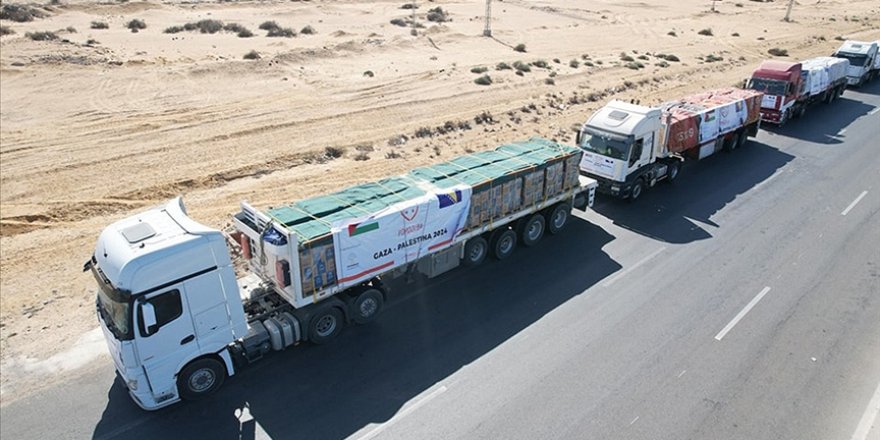 Bosna’dan Gazze’ye yardım tırları Mısır’dan yola çıktı